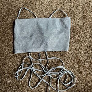 Sparkly Tie Tank Top